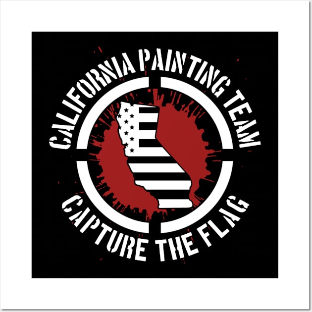 California Painting Team Capture The Flag Wall Art by yeoys